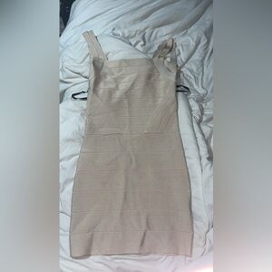 Bebe Cream Mini Dress